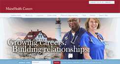 Desktop Screenshot of careersatmainehealth.org